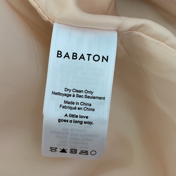 Aritzia Babaton Virgin Wool & Cashmere dusty pink long coat, size Large. - Picture 10 of 10